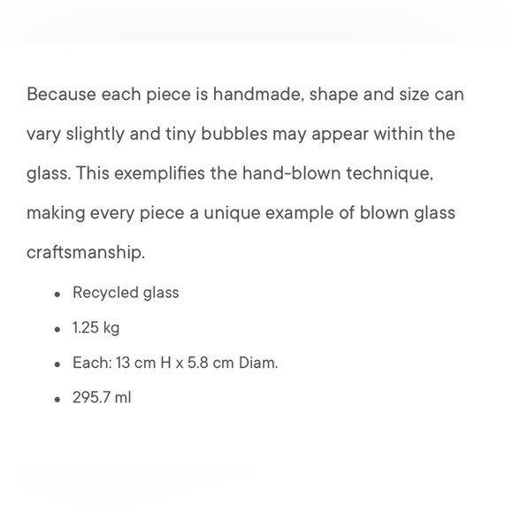 Glass Drinkware Set of 4 in Blue Whirlwind pattern - Picture 3 of 3